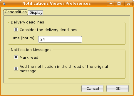 Notification viewer preferences